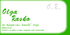 olga rasko business card